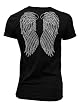 Gothic Angel Wings Womens T-shirt, Women's Old School Tattoo Shirts