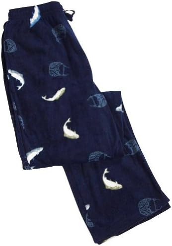 Varsity - Mens Fish Fleece Lounge Pant, Navy 33405-XX-Large