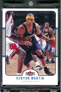 2006-07 Fleer # 45 Kenyon Martin Denver Nuggets Basketball Card - Mint Condition - In Protective Display Case