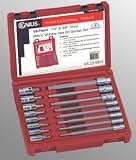 Genius BS-2316WH 16PC 1/4 & 3/8 Metric Wobble Hex Bit Socket Set