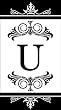 Monogram Regalia Guest Towel - U Monogram Regalia Guest Towel - U
