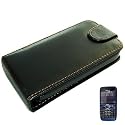 New black flip genuine leather case for Nokia E63