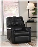 Commando Black Rocker Recliner By Ashley Furniture