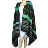 Shawls and Wrap Tie Dye Print Wool Accessory 80 x 35 inches