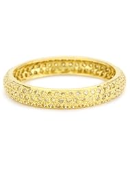 Sethi Couture "Simple Elegance" Yellow Diamond Pave Set Band , Size 7