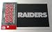 OAKLAND RAIDERS BLACK SILVER DECAL LOGO WINDOW GRAPHIC