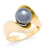 Tahitian Black Pearl Ring in 14K Yellow Gold
