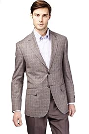 Sartorial Pure Wool 2 Button Checked Jacket