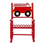 Jack Post KNC-14F Knollwood Fire Truck Childs Rocker, Red