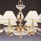 20-2630-01-00 U Chandelier in Gold and candle shaped by LEDS
