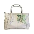 Coach Parchment White Leather Large Hamptons Convertable 13811