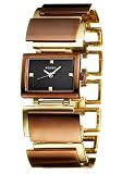 Fossil - ES1858 - Montre Femme - Quartz analogique - Bracelet en métal doré et marron