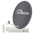 Skymaster Twin-Digital-Satellitenanlage (80 cm Metallantenne, 2x DX 7 Digitaler Satelliten-Receiver)