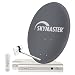 Skymaster Twin-Digital-Satellitenanlage (80 cm Metallantenne, 2x DX 7 Digitaler Satelliten-Receiver)