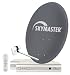 Skymaster Twin-Digital-Satellitenanlage (80 cm Metallantenne, 2x DX 7 Digitaler Satelliten-Receiver)