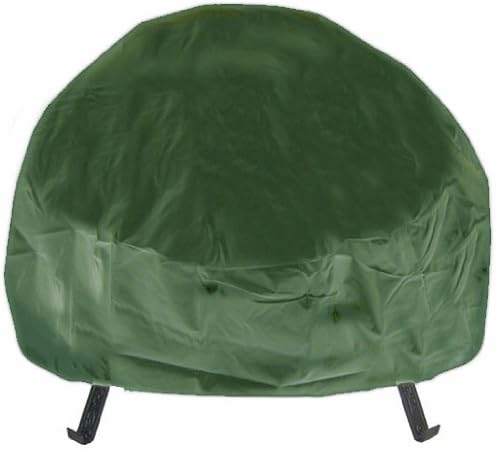 Deeco DM-RC-RF-G Round Fire Pit Cover, Green, 40-Inch
