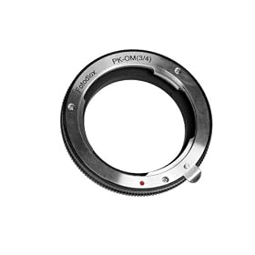 Fotodiox Pentax K/PK Lens to Olympus 4/3 Camera Adapter for E-30, E-3, E-400, E-410, E420, E450,E-510, E-520,E-620, Panasonic DMC-L10,