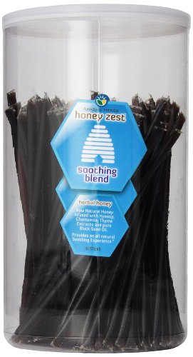 Amazing Herbs Honey Zest Energizing Straws Jar, 100 Count