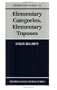 Elementary Categories, Elementary Toposes (Oxford Logic Guides)