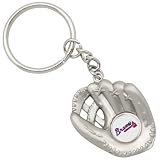 Atlanta Braves Baseball Glove Keychain
