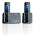 Philips ID5552B/05 Digital Cordless Phone with Answering Machine - Twin Handset - Black