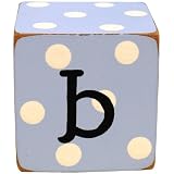 New Arrivals Letter Block B, Blue White by New Arrivals