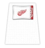 Best Quality Micro Fiber Sheet Set - Detroit Red Wings NHL /Color White Size Twin
