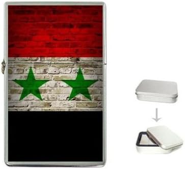 Syria Flag Brick Wall Design Lighter