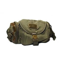 Canvas Travel and Hiking Fanny Pack, 12"