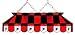 Atlanta Falcons Billiard Lamp - 40 inch Rectangular Stained Glass Shade