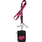 Fox Racing Born Free Lanyard Girls Casual Wallet w/ Free B&F Heart Sticker - Fuchsia / One Size