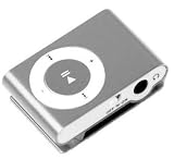 (SILVER) MINI CLIP ON MP3 PLAYER. IT SUPPORTS 1GB,2GB,4GB,8GB SDHC MEMORY CARDS SD/TF .MEMORY NOT INCLUDED (BULK PACKAGE)