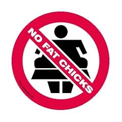 NO FAT CHICKS!, Aufkleber Autoaufkleber