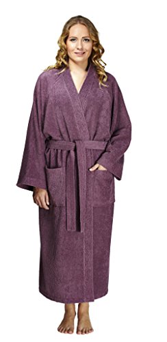 Arus Women's Atlantis Kimono Style Turkish Cotton Terry Cloth Bathrobe Robe