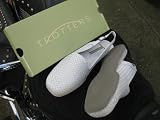 Leather Sandals White Trotters Slingback woven size 9 1/2