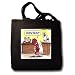 Dog Vs Hydrant Court Case - Funny Gifts - Black Tote Bag 14w X 14h X 3d