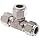 Parker A-Lok 2ET2-316 316 Stainless Steel Compression Tube Fitting, Tee, 1/8" Tube OD