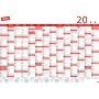 Wandkalender 14M/1S 2-farbig 100x70cm 2013 VE=1 von Staples