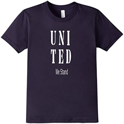 Kids United We Stand 2 - Slim Fit T Tee Shirt 8 Navy