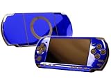 PlayStation Portable 2000 (PSP-Slim) Skin - NEW - BLUE CHROME MIRROR system skins faceplate decal mod