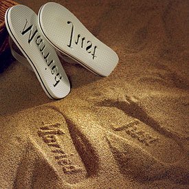 Just Married Sandals For Her Size Medium