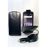 *** Pour SAMSUNG i9003 GALAXY S SCL SL *** Housse en cuir noir Etui Coque de protection + Chargeur voiture Allume-cigare de QUALITE VERITABLE compatible GALAXY S SCL i9003par Access-Discount�