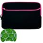 (12" Black Pink Trim) BPC Brand Padded Memory Foam Laptop Sleeve Case Cover - Compatible with 13" 15" 17" Laptop Notebook+ Bestpricecenter Mouse Pad