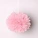 Wisehands 12 Pieces Tissue Pom Poms for Bachelor Bridal Party, Baby Shower, Wedding Decorations, Birthdays, Valentines- (White & Pink)