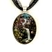 Red Maple Waterfall Handmade Fine Art Pendant