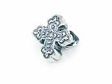 Zable(tm) Sterling Silver Cross, Fancy Bead / Charm
