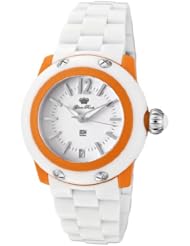 Glam Rock Womens GK4007 Miami Beach White/Orange Resin Watch