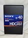 Sony BCT-40HD HDCAM Metal Tape Digital HDVS Tape BCT 40 HD Professional Video Tape