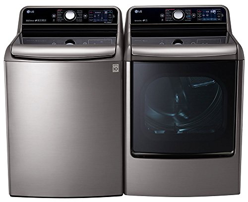 LG Graphite Steel Top Load Laundry Pair with WT7700HVA 29