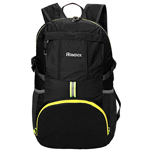 Homdox 35L Ultra Lightweight Foldable Packable Backpack, Durable Light Hiking Daypack for Men and Women